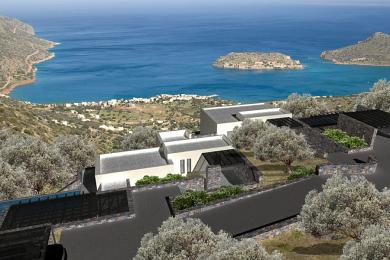 Spinalonga, 5 luxurious newbuild villas, sea view